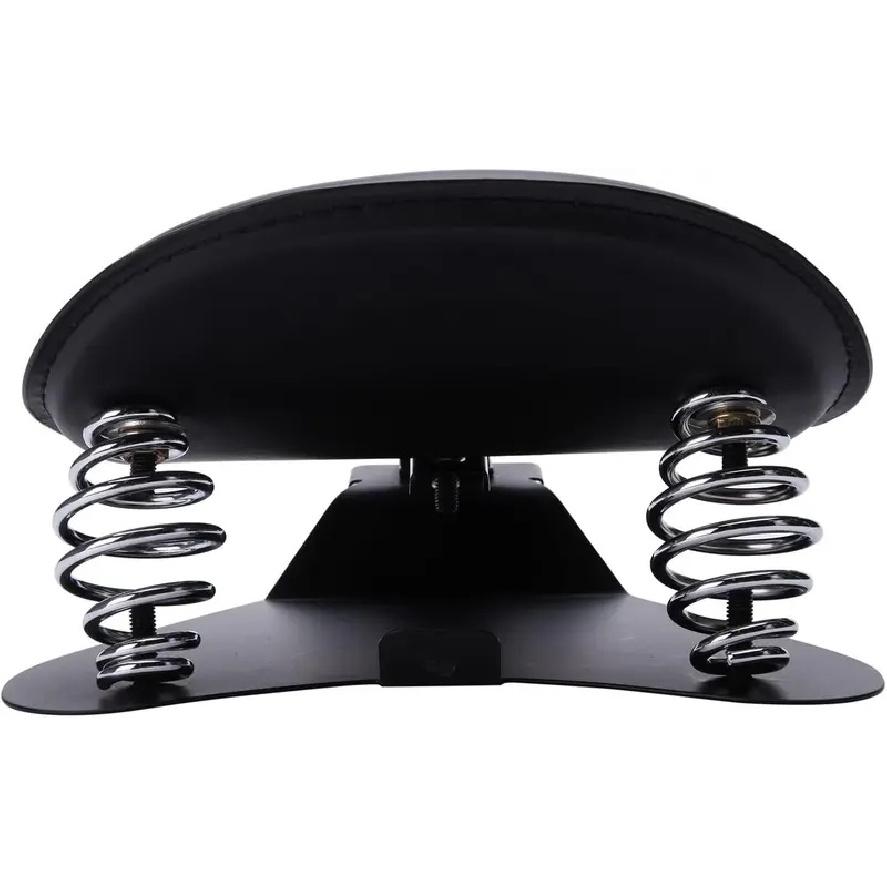 Motorcycle Seat Cushion Driver Solo Seats with Spring Bracket PU Leather Compatible with Harley Honda Yamaha Kawasaki Sportster