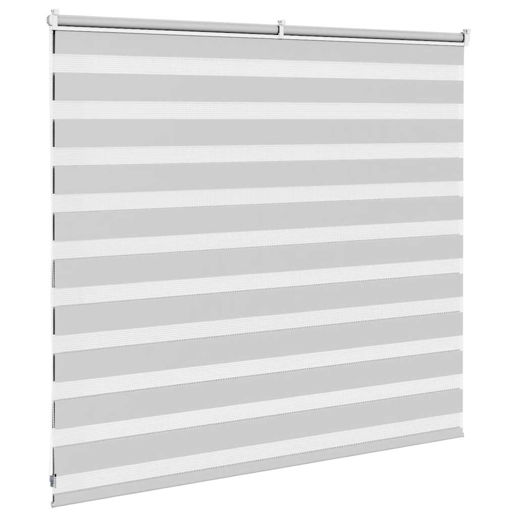 Double Roller Blind Light Gray 160x100 cm Fabric Width 155.9 cm Polyester