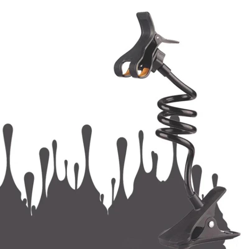 360 Universal Lazy Bracket Mobile Phone Holder Portable Flexible Bed Desktop Bracket Smartphones Table Clip Stand Base Support