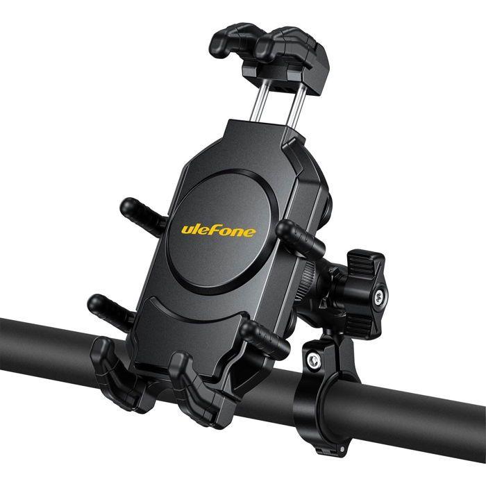Support pour téléphone portable - UleFone - Armor Mount Pro-AM01 - Noir - Fixation guidon - Position réglable