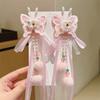 Bow Tassel Hairpin Elegant New Year Hair Accessory Hanfu Traditional Chinese Hair Clip  Daily