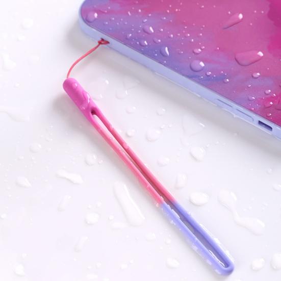 Phone Lanyard Detachable Silicone Mobilephone Hand Multifunctional Liquid Dangled Strap for Mini USB