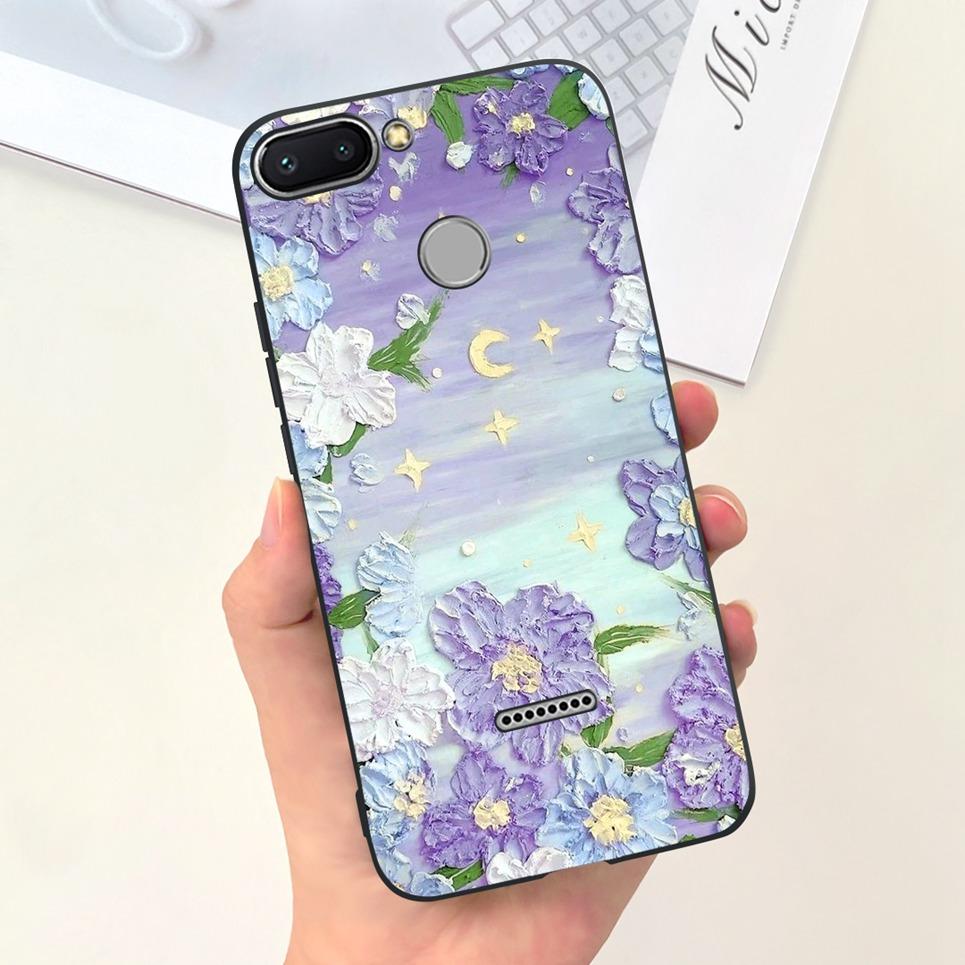 For Cover Xiaomi Redmi 6 6A 6Pro Bumper Shell Fashion Stylish Design Phone Cover For Redmi6 Redmi6a Soft Liquid Silicone Fundas