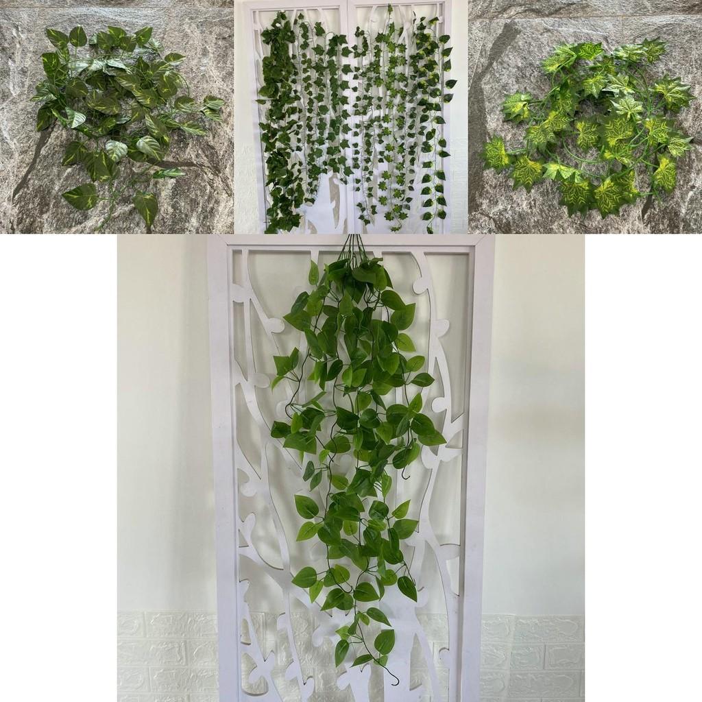 Artificial Green Vine Wall Hanging With Silk Screen Fabric For Home Decor And Office Space