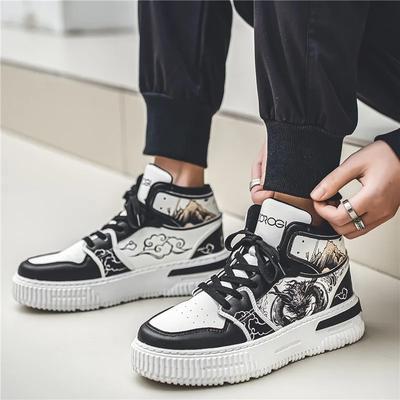 Men Vulcanized Shoes Print Cloth Casual Sneakers Men Shoes Male Skateboarding Shoes Tenis Masculino Zapatillas Hombre