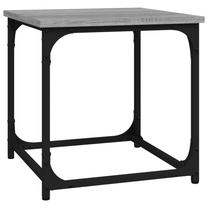 823290 vidaXL Table d'appoint Sonoma gris 40x40x40 cm Bois d'ingénierie