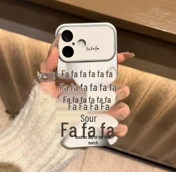 

FaFaFa Large Apple 17 Pro Max Compatible Phone Case, Silver Frame with Corning Cover and Style for Model 14-16. Apple 14 Pro Max