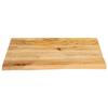 VidaXL Dessus de table à bord vivant 40x40x2,5 cm bois massif manguier, dessus de table en bois, dessus de table d'appoint, 370438