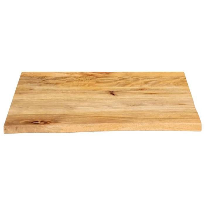 VidaXL Dessus de table à bord vivant 40x40x2,5 cm bois massif manguier, dessus de table en bois, dessus de table d'appoint, 370438