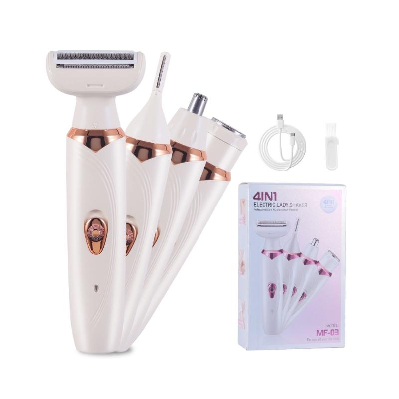 Rechargeable Body Hair Shaver Multifunctional Electric Hair Removal Device Arm Leg Face Shaving Tool For Smooth Shaving