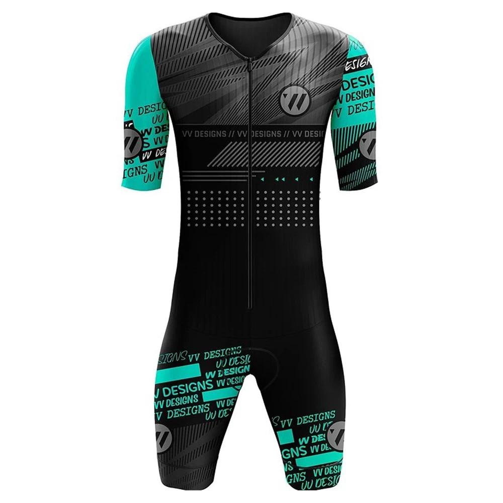 Tuta Triathlon Uomo Manica Corta Ciclismo Costumi da Bagno Maglia da Ciclismo Personalizzata Tuta Abbigliamento Ropa Ciclismo Tuta