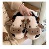 Animal Cow Plush Children Slipper Cartoon Kids Shoes Babi Flat Slides Child Cute Little Dairy Cow Indoor Soft Slippers Family
