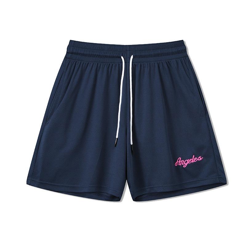 Pantaloni della tuta da basket Quarter Uomo Ricamo Casual Tendenza Retro Pantaloncini Color Caramella Donna Fitness