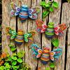 Cute Wall Hanging Sculpture Creative Garden Statue Art Bee Wall Ornament  Patio