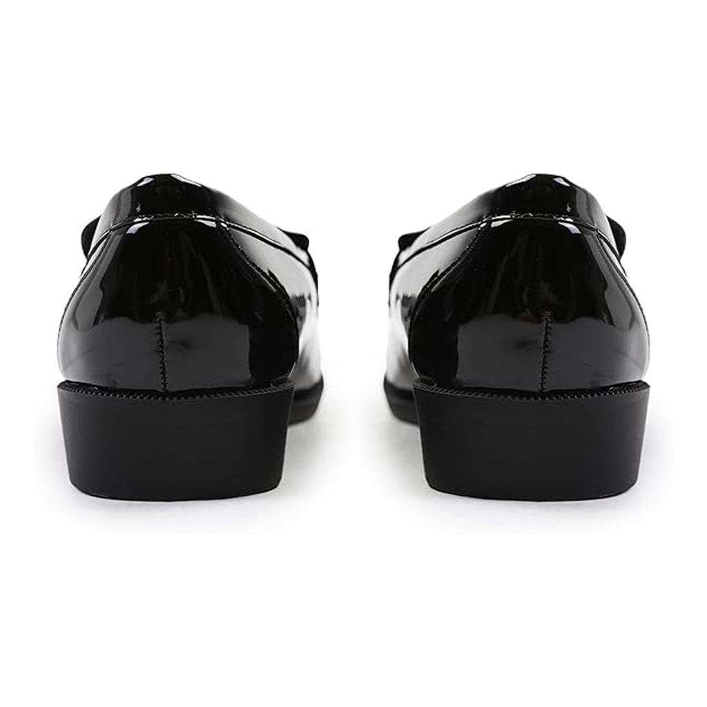 Where's That From Womens/Ladies Houston Patent Leather Slip-on Wide Loafers