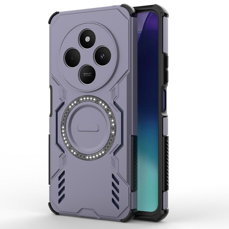 For Redmi 14C Case Cover Xiaomi Redmi 14C Capas Armor Bumper Magnetic Hard Shockproof Magsafe Wireless Charge Fundas Redmi 14C