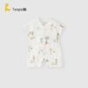 TONGTAI Baby Summer Pure Cotton Jacquard Romper