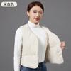Women V Neck Sleeveless Fitted Padded Vest Winter Warm Elegant Casual