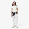 [lacoste] Women's Slim Fit Ribbed Short Sleeve T-Shirt TF5538-56G70V