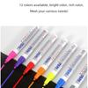 Waterproof Colored Metal Graffiti Marker: Non-Fading White Oily Paint Pen for DIY and Tire Repair