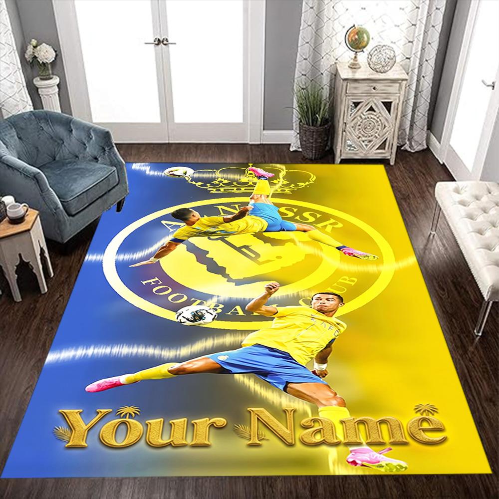 Cristiano Ronaldo (120) Customizable Name Floor Rug Office Rug Design for Decorate room Bedrooms Dining Room Study room Antislip Carpet
