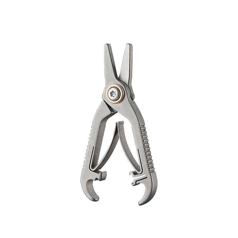 Titanium Alloy Mini Nose Hair Scissors - Round Tip, Unisex Trimmer for Nose Hair, Beard, and Eyebrows.