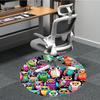 1pc Owl Pattern Office Round Area Rug, Indoor Mat Suitable For Office, Under Office Chairs Bedroom Living Room Home Decor, Room Deco