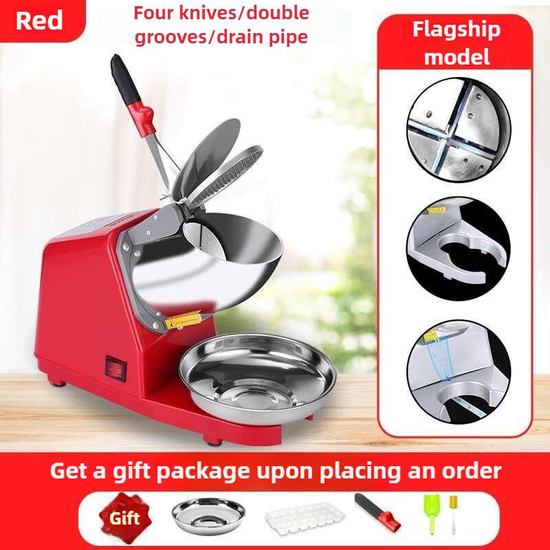 Large Capacity High Efficiency Shaved Ice Maker Household Ice Breaker Kitchen Dessert Smoothie Making Machine