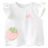 Youqi Baby Girl Flutter Sleeve Summer T-Shirt
