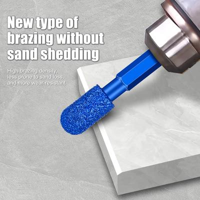 Hexagonal Shank Grinding Head Marble Tile and Stone Grinding Head New Type of Brazing Drilling and Grinding Head