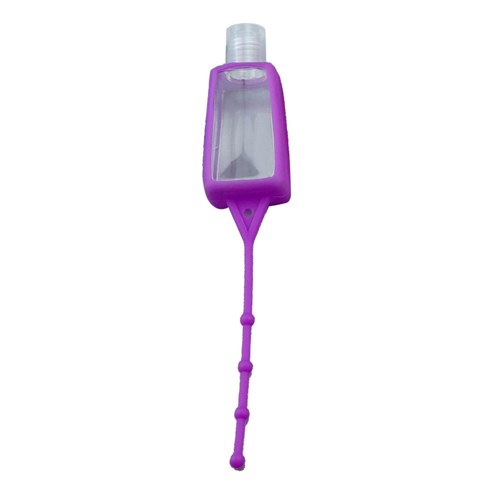 

Hand Gel Travel Bottle Empty Plastic PET Liquid Soap Portable 30ml Travel Bottle for Outdoor Trip(With Silicone Cover Random Color)