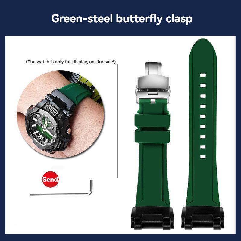 GR-B100 Silicone Watch band Men Outdoor Sports For Casio G-SHOCK 5536 GR-B100GB-1A GR-B100-1A4 Modified Watch Strap Bracelet