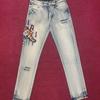 Unisex Summer Slim Fit Tiger Embroidered Jeans - Trendy Fog Style