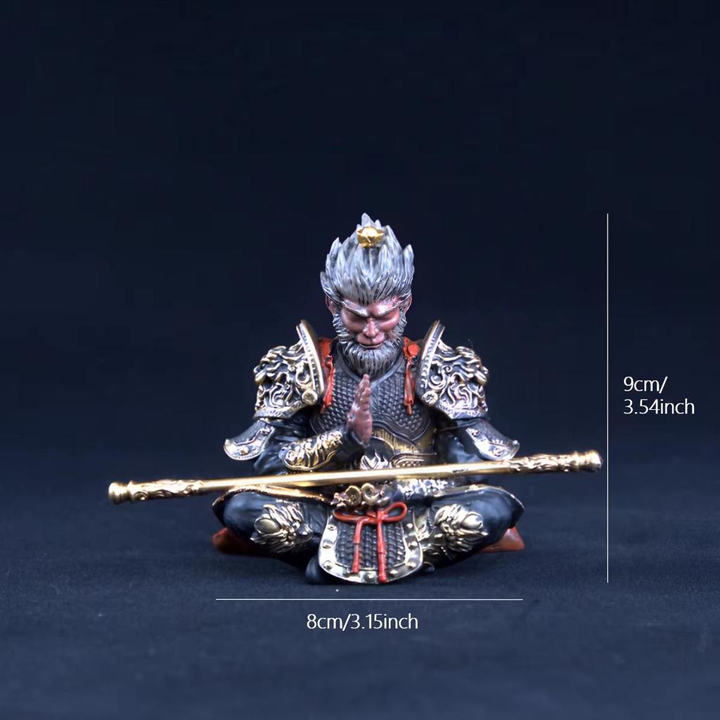 1pc Sun Wukong Action Figure Car Ornament Realistic Design Dashboard Decoration for Car Interior Decor