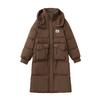 Mid-length cotton jacket women's 2025 new Korean over-the-knee padded jacket winter thickened loose jacket