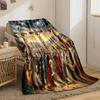 Crucifixion Scene with Biblical FiguresFlannel blanket for bedroom, living room, sofa, and nap