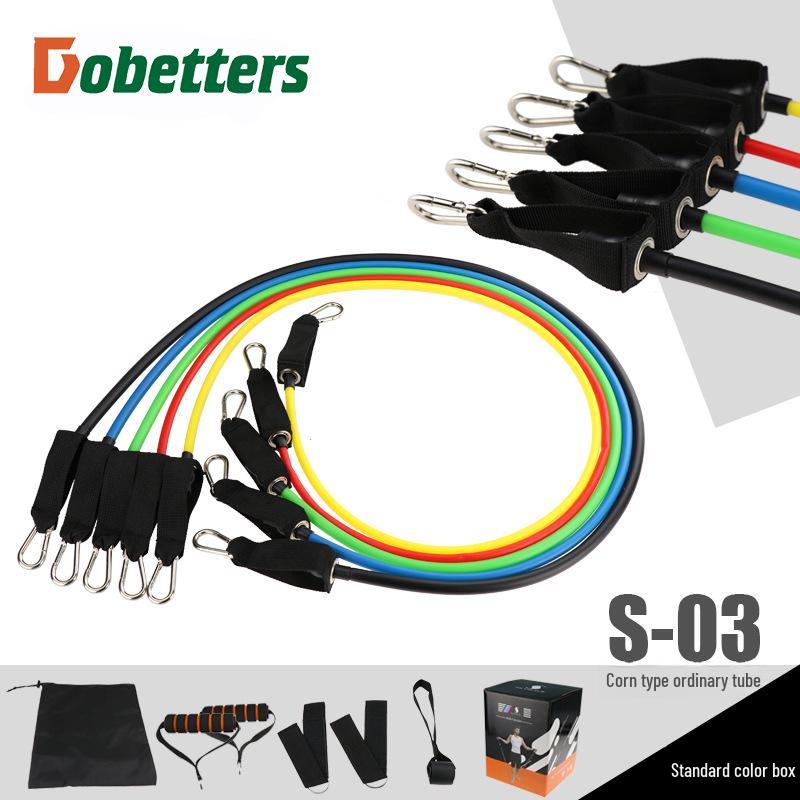 11-Piece Fitness Muscle Training Belt & Pull Rope Set