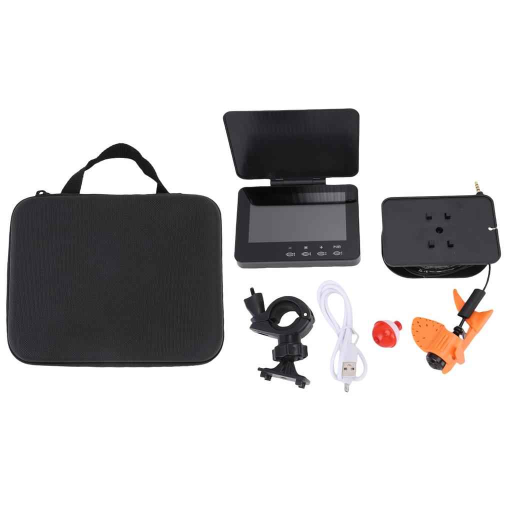 Underwater Fish Finder 4.3in Screen 1080P 5MP 195 Degrees  Wide Angle High Brightness Multifunctional Underwater Camera