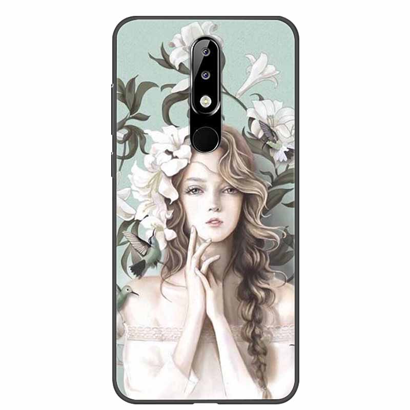 Per Nokia 6.1 Plus Custodia Adorabile Morbido Silicone Cartone Animato Gatto TPU Custodie per Telefono per Nokia X6 Copertura 6.1Plus Carina Coque per NokiaX6 Guscio