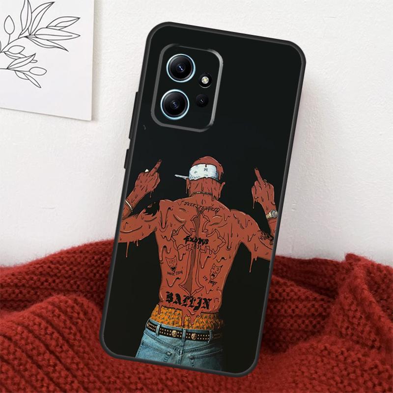 Rapper T-Tupac Shakur Case For Xiaomi Redmi Note 13 10 11 12 14 15 Pro Plus Cover For Redmi 15 15C 14C 10C 12C 13C