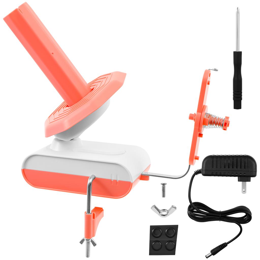 Electric Yarn Ball Winder Yarn Dispenser Yarn Roller Cake Winder DIY Crafts for Crocheters Knitters Crocheting Wool Collection