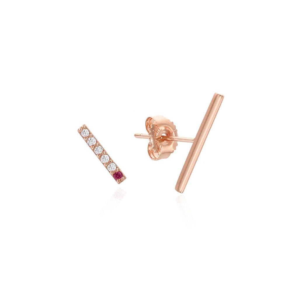 Mielle Silver Pink Earrings Tessvp11636S