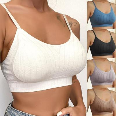 Wireless Solid Color Thickening Underwear Bra Women's  Push-up Bra Elastic Gather Bra Brassiere All-match Seamless Top Bras