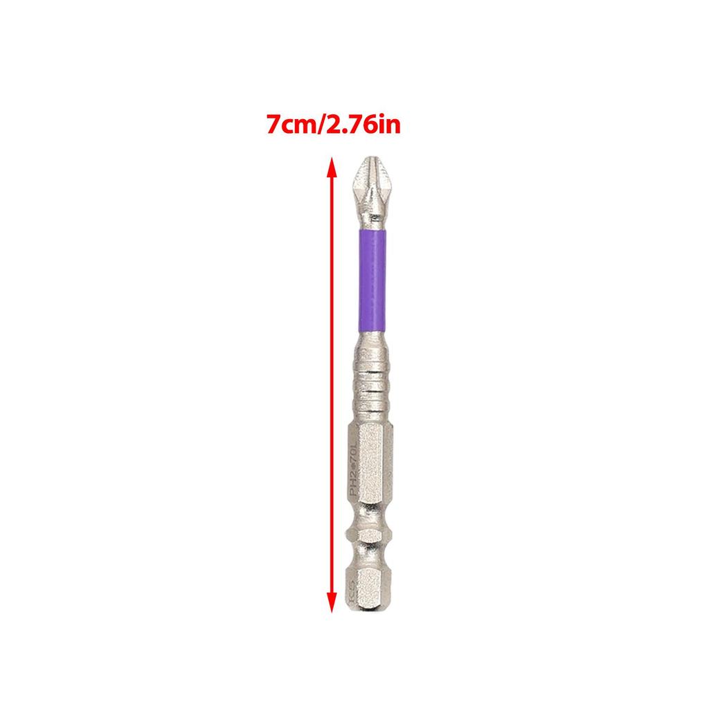 Strong Magnetic Impact Bit Anti-Slip Long Screwdriver Drill Hex Shank Cross Impact Driver Bit Electric Phillips Screwdriver Tips