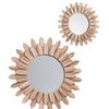 Bohemian Sunflower Style Mirror, Wall Mirror, Wooden Decorative Mirror, Bedroom Living Room Wall Mirror, Home Decoration