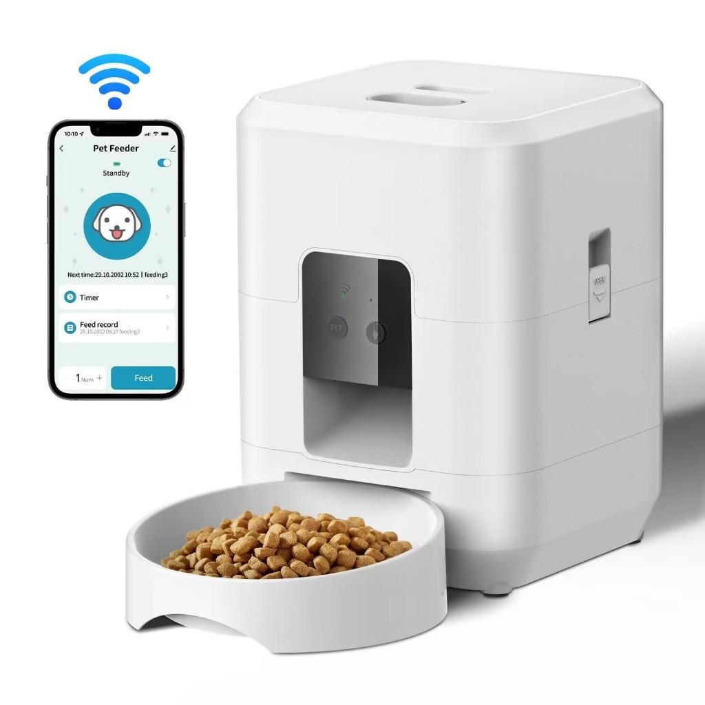 2L Large Capacity Button Wi-Fi & Camera Controlled Pet Feeding Machine Automatic Pet Feeder Smart Dog Cat Food Dispenser