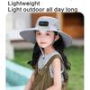 Quick Drying Hat for Kids with Cooling Fan Solar Powered Fisherman Hat Breathable Sunproof Caps for Outdoor Activity