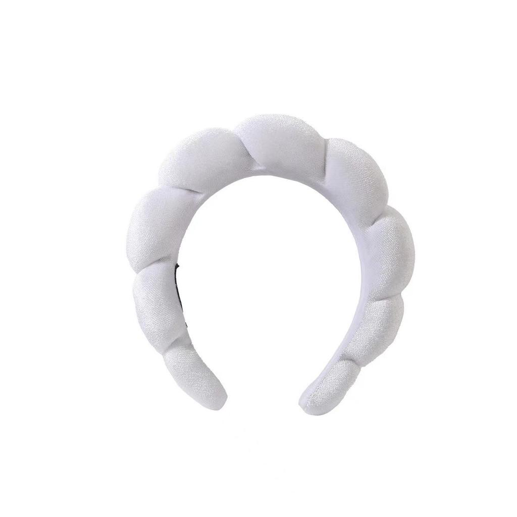Fasce Spugna per Donne Ragazze Fascia per Capelli Paffuta Trucco Bolla Spugna Co Spa Retro Cerchietto Accessori per Capelli da Donna Copricapo
