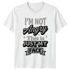 Im Not Angry This Is TShirt Sarcastic Quotes Humor Birthday Gift