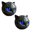 Black Cat Stone Cat Head Sculpture Marble Texture Healing Stones